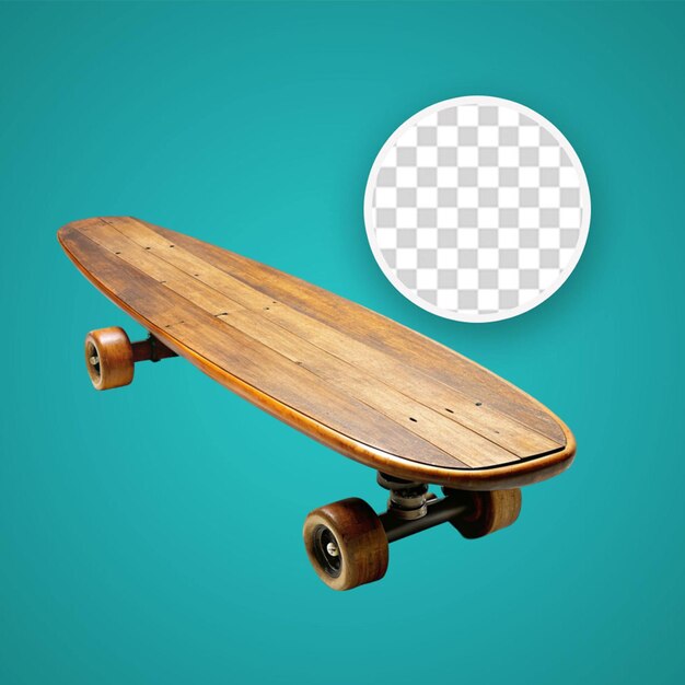 PSD skateboard isolé rendu 3d