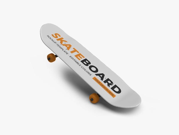 Skateboard mockup design isoliert