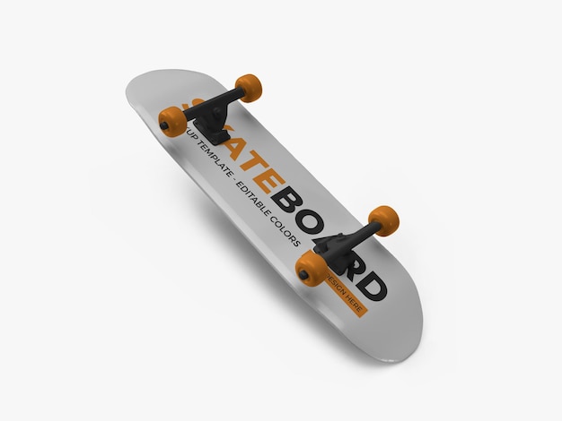 Skateboard mockup design isoliert