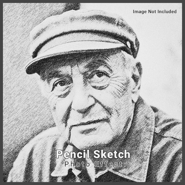 Sketch-Foto-Effekt-Vorlage