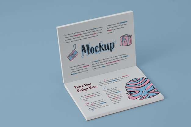 Sketchbook con mockup effetto matita