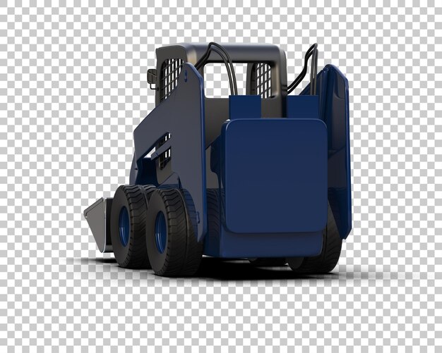 Skid Steer aislado en el fondo Ilustración de renderización 3D