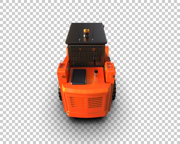 PSD skid steer aislado en el fondo ilustración de renderización 3d