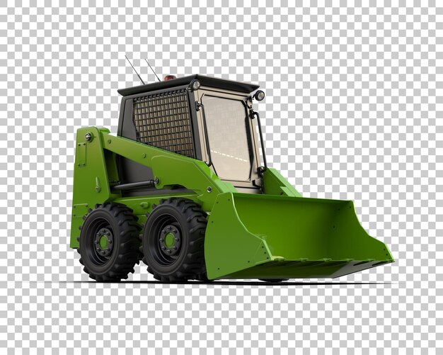 PSD skid steer aislado en el fondo ilustración de renderización 3d