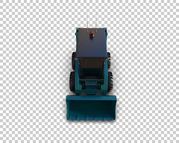 Skid Steer aislado en el fondo Ilustración de renderización 3D