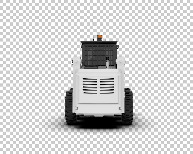 PSD skid steer isolado no fundo ilustração de renderização 3d