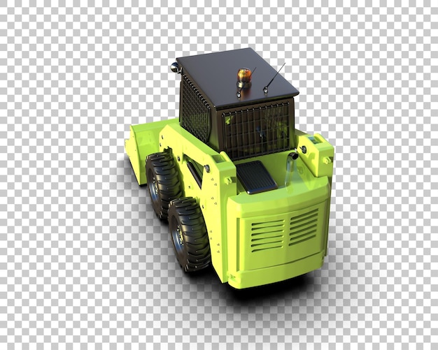 PSD skid steer isolado no fundo ilustração de renderização 3d