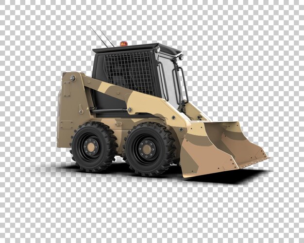 PSD skid steer isolado no fundo ilustração de renderização 3d