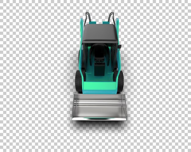 PSD skid steer isolado no fundo ilustração de renderização 3d