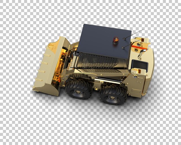 Skid steer isolado no fundo ilustração de renderização 3d