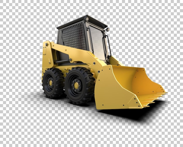 Skid Steer isolado no fundo ilustração de renderização 3D