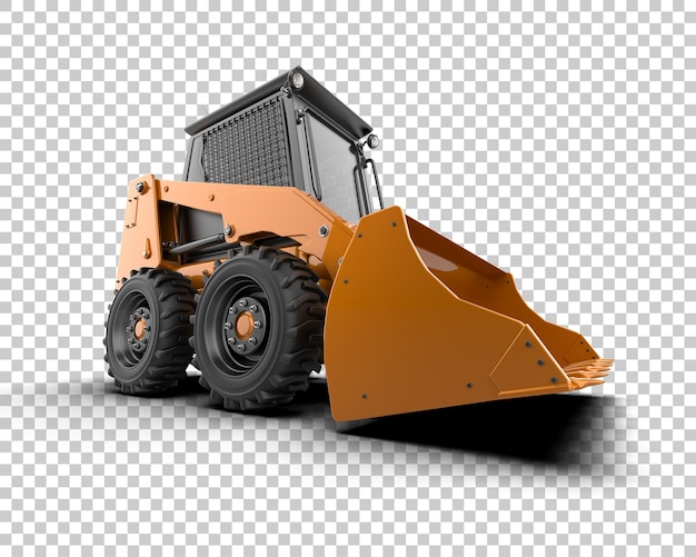 PSD skid steer isolado no fundo ilustração de renderização 3d