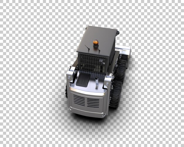 PSD skid steer isolado no fundo ilustração de renderização 3d