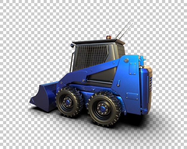 Skid steer isolado no fundo ilustração de renderização 3d