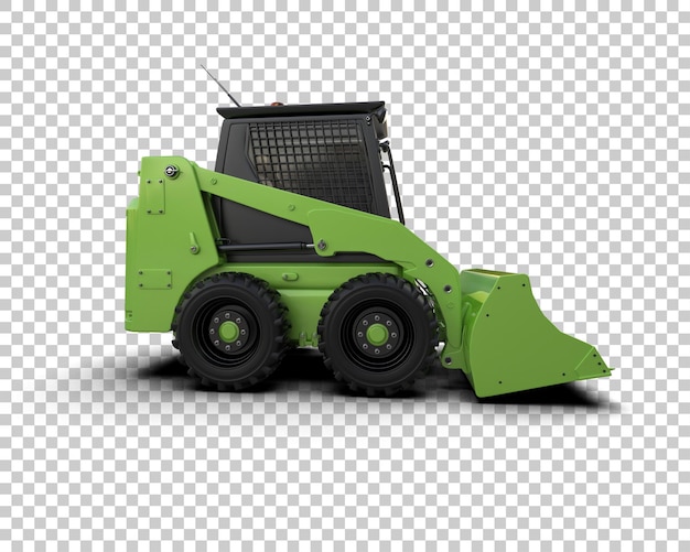 PSD skid steer isolado no fundo ilustração de renderização 3d