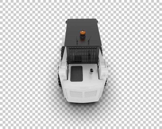 skid steer isolated on background 3d rendering illustration
