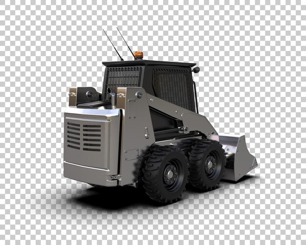 PSD skid steer isolé sur le fond illustration de rendu 3d