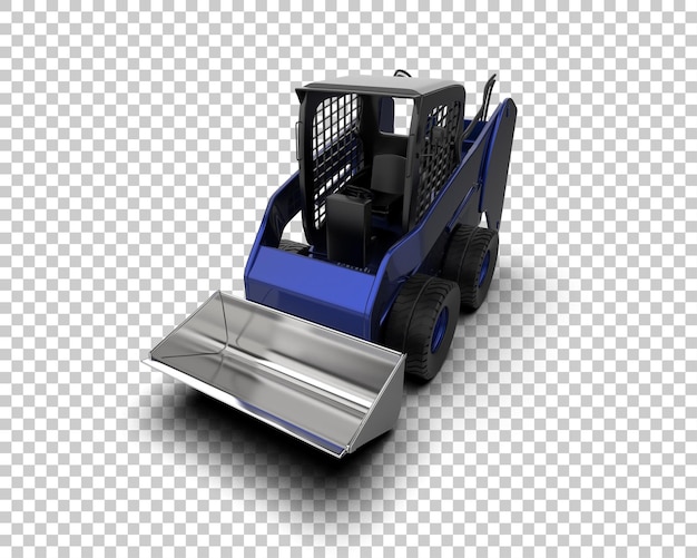 PSD skid steer isoliert auf dem hintergrund 3d-rendering-illustration