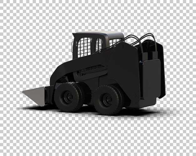 PSD skid steer isoliert auf dem hintergrund 3d-rendering-illustration