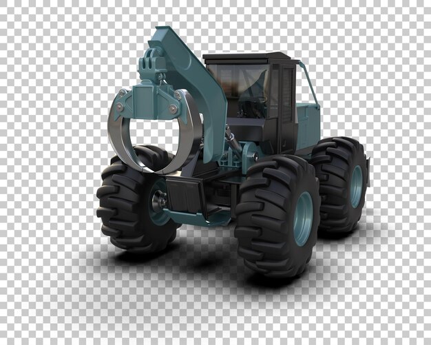 PSD skidder aislado en el fondo ilustración de renderización 3d