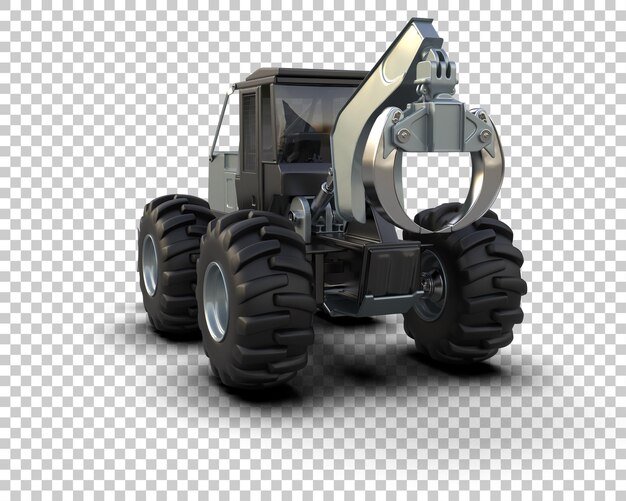 PSD skidder aislado en el fondo ilustración de renderización 3d