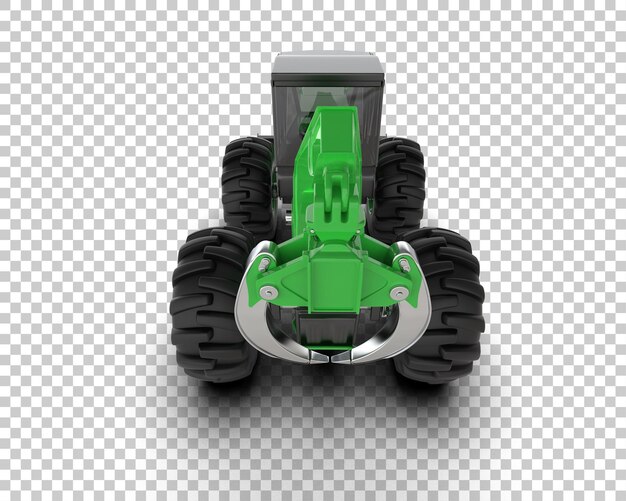 PSD skidder isolado no fundo ilustração de renderização 3d