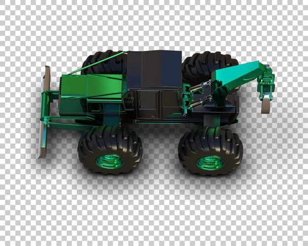 PSD skidder isolado no fundo ilustração de renderização 3d