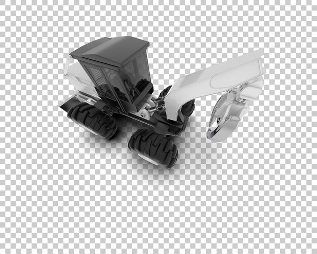 PSD skidder isolado no fundo ilustração de renderização 3d