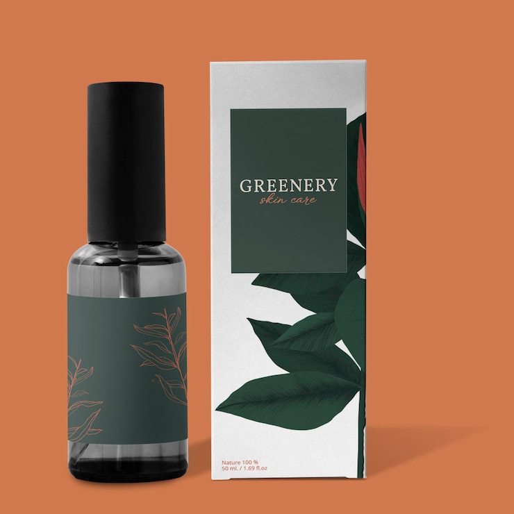 PSD skincare bottle mockup editable design psd