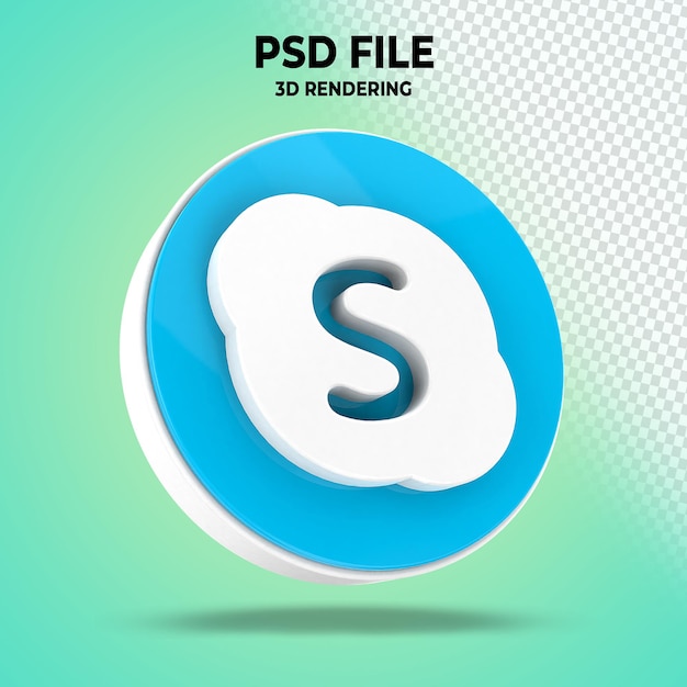 Skype 3D-Logo Socialmedia