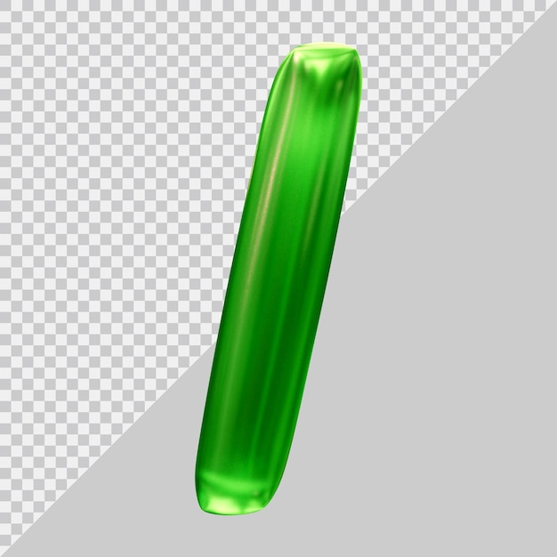 Slash-Symbol in 3D-Rendering