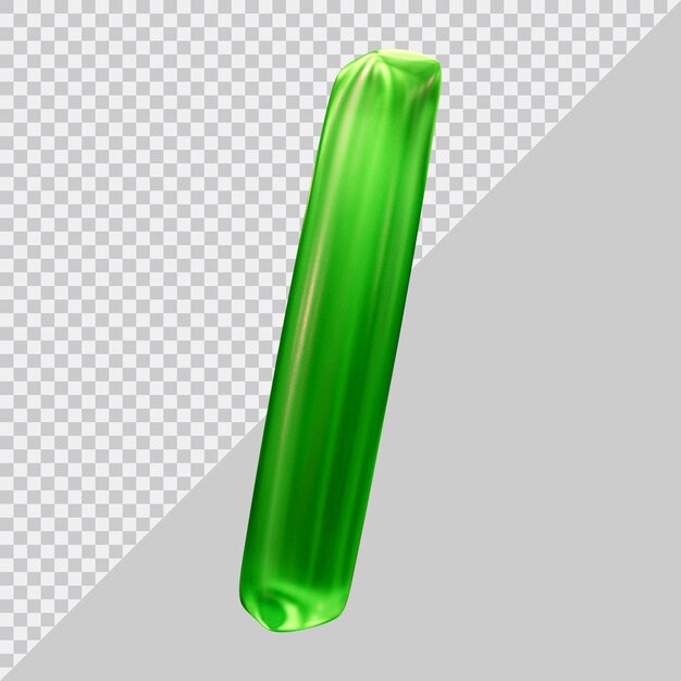 Slash-Symbol in 3D-Rendering