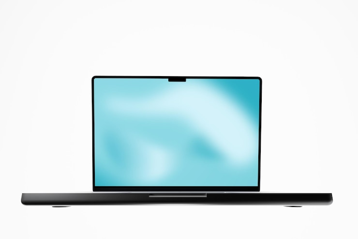 PSD sleek modern laptop