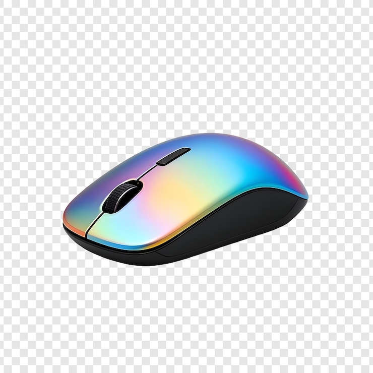 PSD sleek rainbow wireless mouse