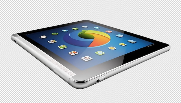 Sleek Silver Tablet Computer