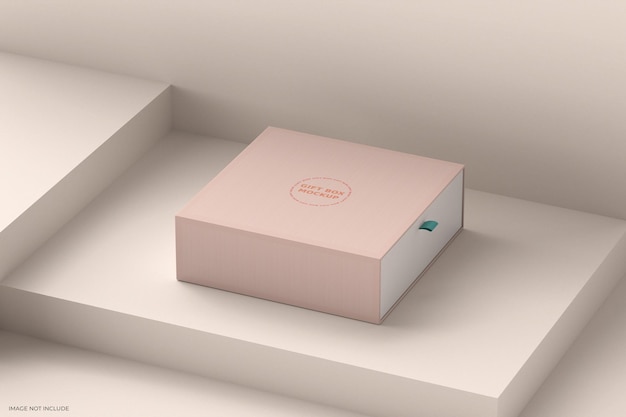 Slide Gift Box Mockup
