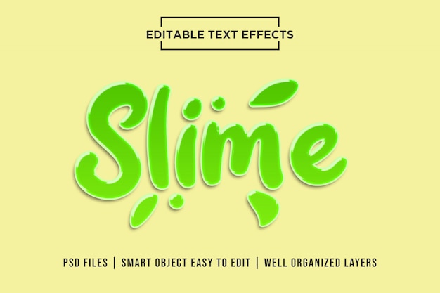 Slime Style De Texte 3d