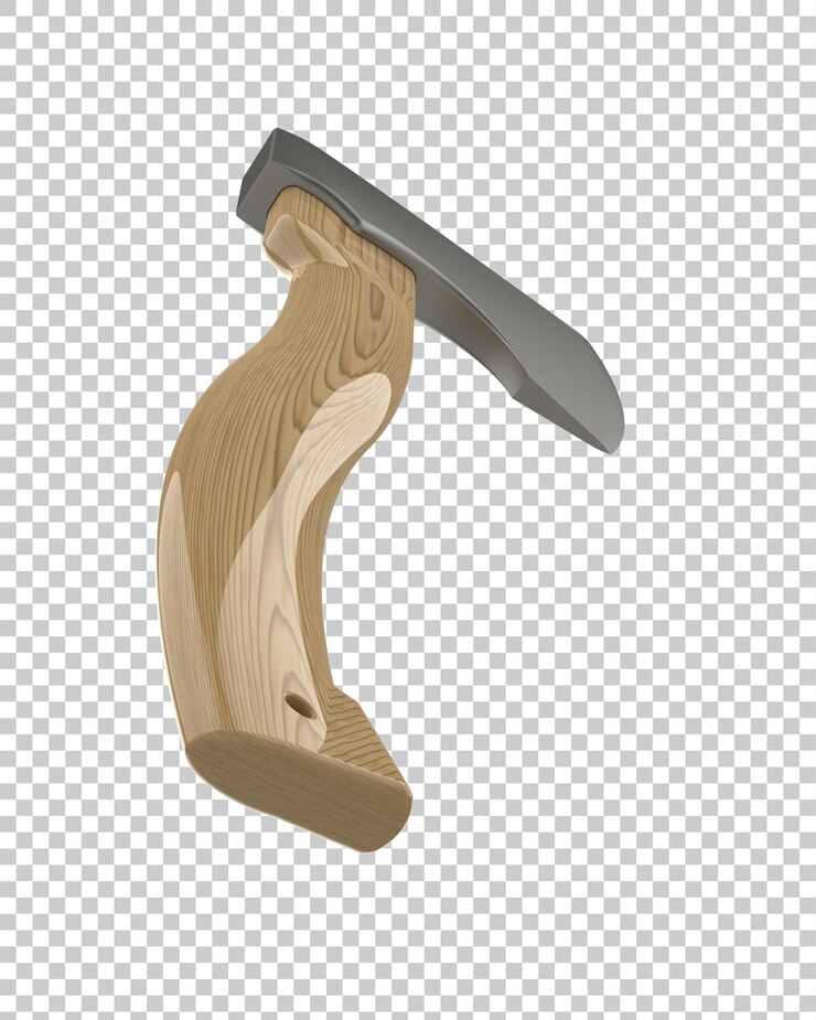 PSD small axe on transparent background 3d rendering illustration