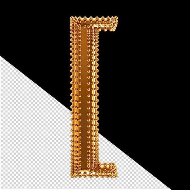 Small spheres on the gold symbol