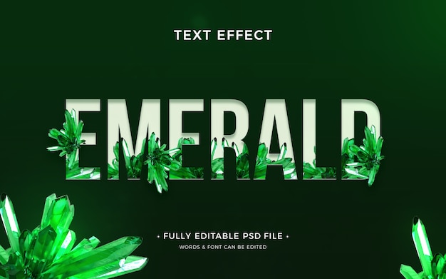 Smaragd-Texteffekt