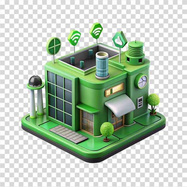 Smart Building EcoFriendly Design with IoT Integration