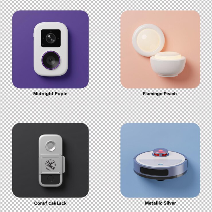 PSD smart home gadgets collection