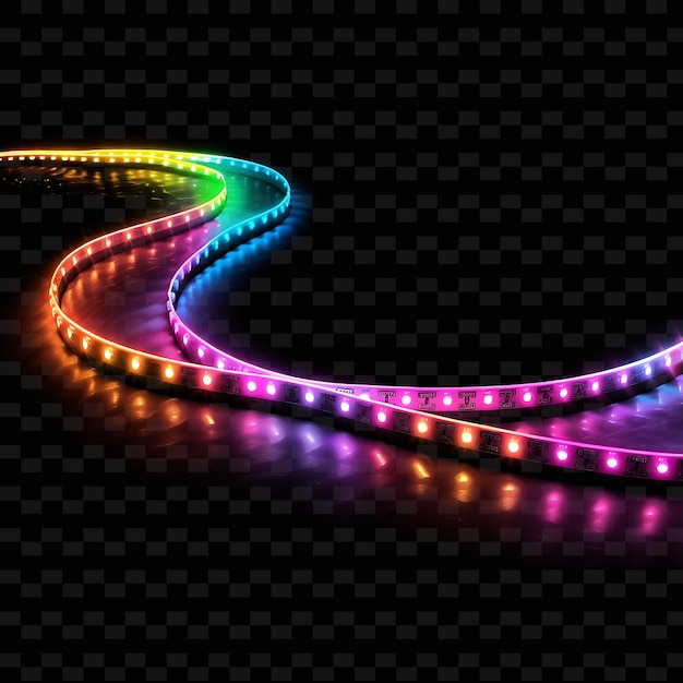 Smart led light strips mit anpassbaren farben klebstoff bac y2k neonlicht dekorativer hintergrund