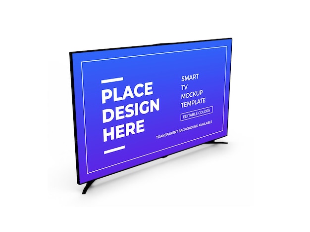 Smart tv 3d-modelldesign