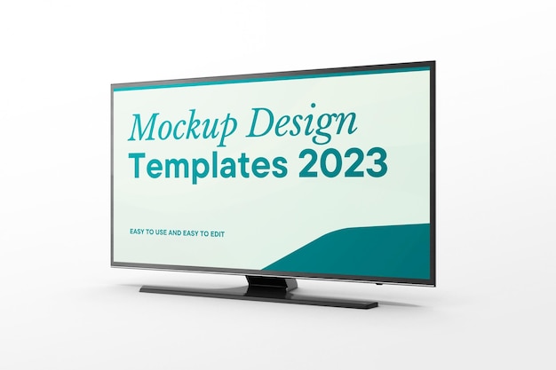 Smart Tv Mockup plantilla psd objeto 3d