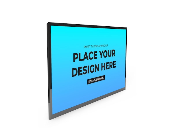 Smart-TV-Mockup-Vorlage isoliert