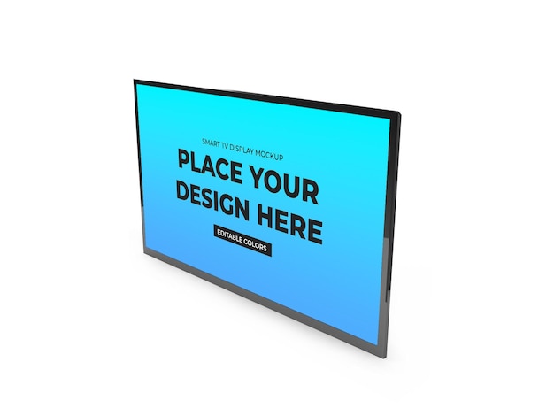 Smart-TV-Mockup-Vorlage isoliert