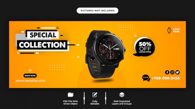 Smart watch sale facebook deckblatt vorlage