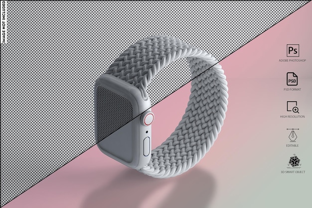 PSD smart watch serie 6 band 1 mockup