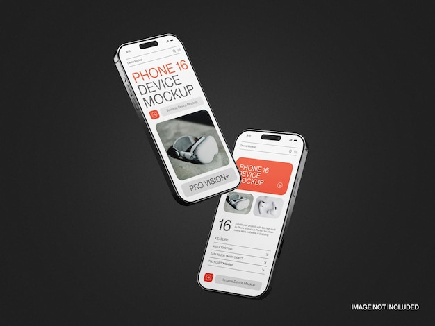 Smartphone 16 Markenmockup
